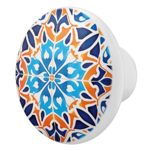 Pomo De Cerámica Cuidada baldosa de imitación marroquí