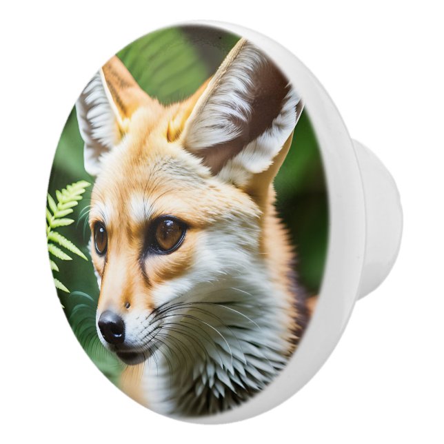 Pomo De Cerámica Cunning Fennec Fox, (Derecha)