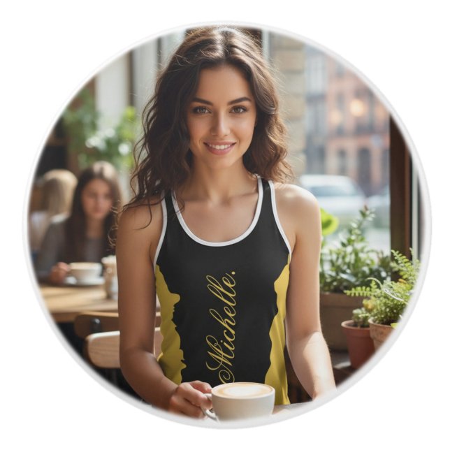 Pomo De Cerámica Custom Image Personalized Design Pro Quality (Anverso)