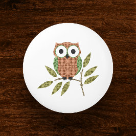 Pomo De Cerámica Cute Hoot Owl Ceramic Knob