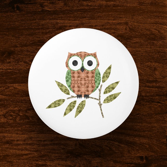 Pomo De Cerámica Cute Hoot Owl Ceramic Knob (Subido por el creador)