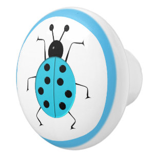 Pomo De Cerámica Cute Ladybugs para los niños