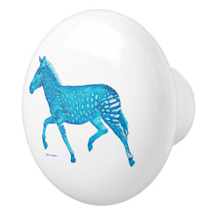 Pomo De Cerámica Cute Polka Dot Zebra Cerámica Knob