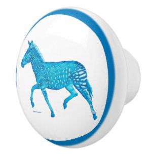 Pomo De Cerámica Cute Polka Dot Zebra Cerámica Knob