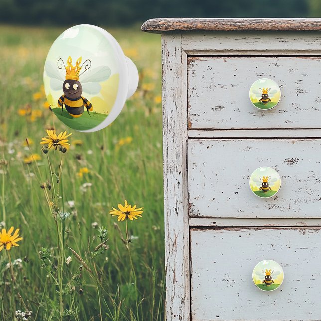 Pomo De Cerámica Cute Queen Bee (Subido por el creador)