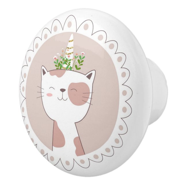 Pomo De Cerámica Cute Unicat Ceramic Knob (Derecha)