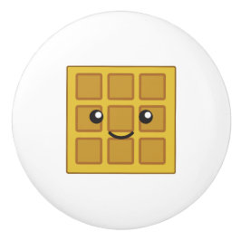 Pomo De Cerámica Cute Waffle