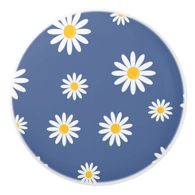 Pomo De Cerámica Daisy Meadows Blue (Anverso)