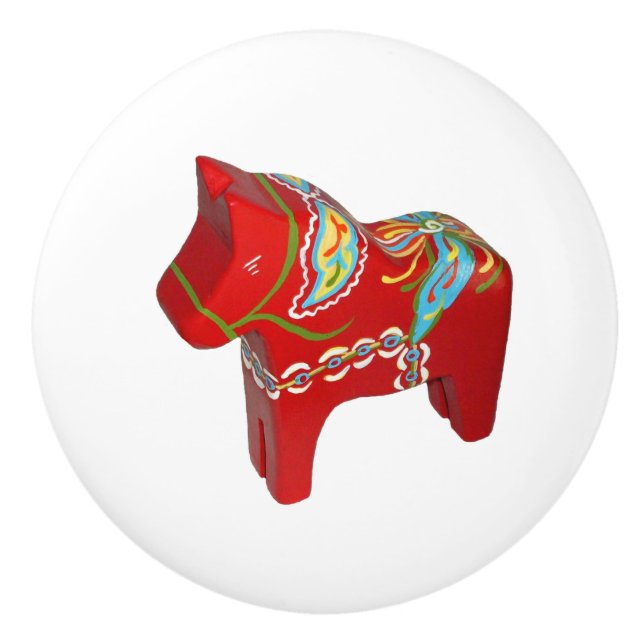 Pomo De Cerámica Dala Horse Ceramic Knob (Anverso)