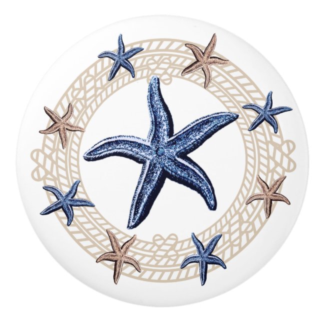 Pomo de cerámica de almohada redonda (Anverso)