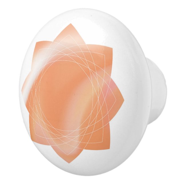 Pomo de cerámica de colores mixtos (Derecha)