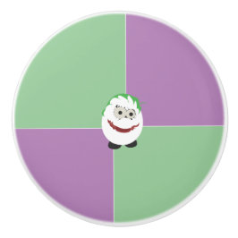 Pomo de cerámica de huevo de broma