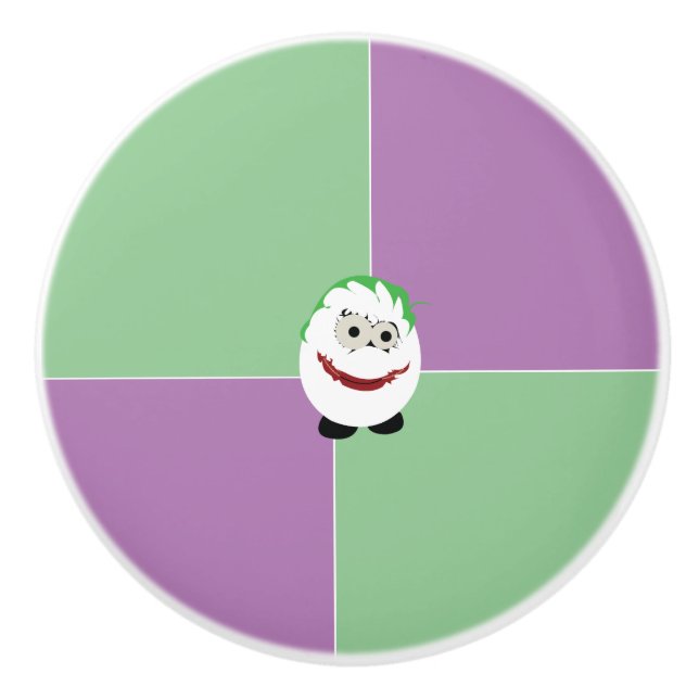 Pomo de cerámica de huevo de broma (Anverso)