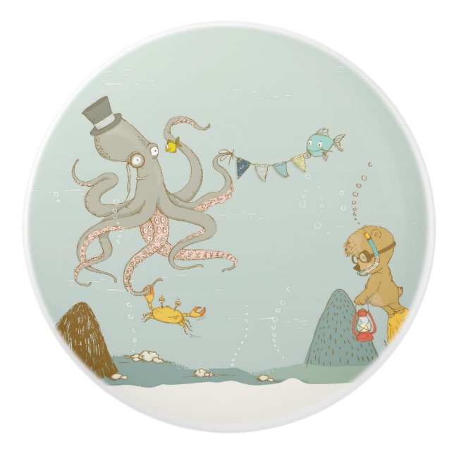 Pomo de cerámica de la colección Magical Nursery (Anverso)