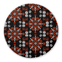 Pomo De Cerámica Decoración artística azteca mexicana en casa