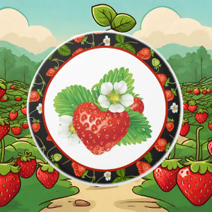 Pomo De Cerámica decoración de cocina de fresa bonita