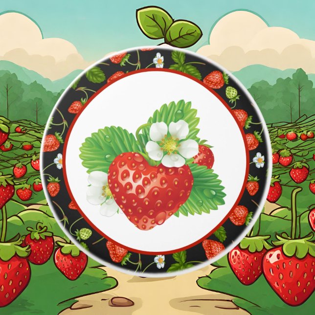 Pomo De Cerámica decoración de cocina de fresa bonita (Subido por el creador)