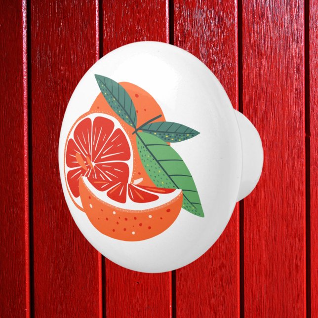 Pomo De Cerámica decoración de cocina de frutas naranja fresca (Subido por el creador)