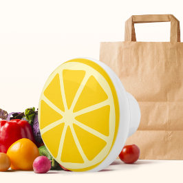 Pomo De Cerámica decoración de cocina de limón fresco