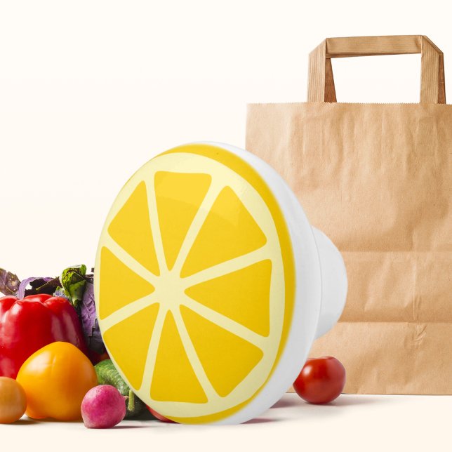 Pomo De Cerámica decoración de cocina de limón fresco (Subido por el creador)