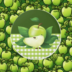 Pomo De Cerámica Decoración de cocina de manzana verde