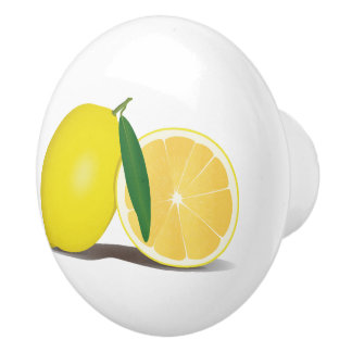 Pomo De Cerámica Decoración de cocina limón