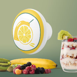 Pomo De Cerámica decoración de la cocina de limón