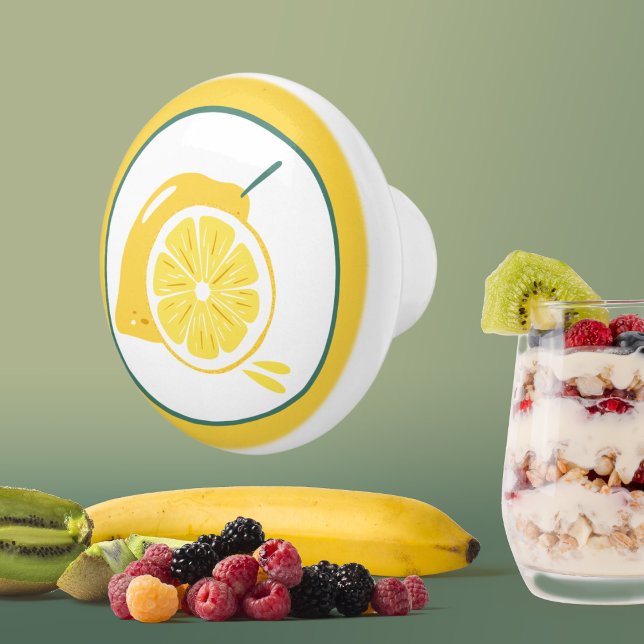 Pomo De Cerámica decoración de la cocina de limón (Subido por el creador)