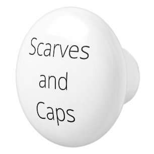 Pomo De Cerámica Decoración de la organización, pañuelos y gorras