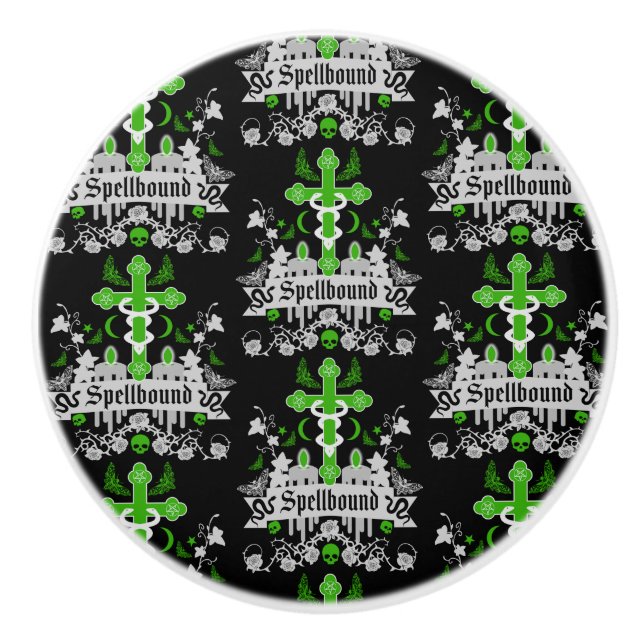 Pomo De Cerámica Decorativo gótico (Anverso)