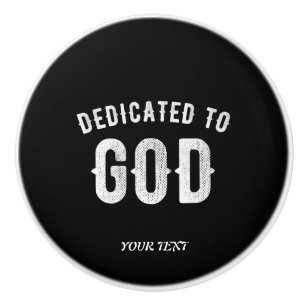 POMO DE CERÁMICA DEDICADO A DIOS PERSONALIZABLE GUAY TEXTO BLANCO