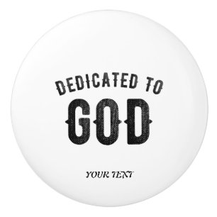 POMO DE CERÁMICA DEDICADO A DIOS PERSONALIZABLE GUAY TEXTO NEGRO