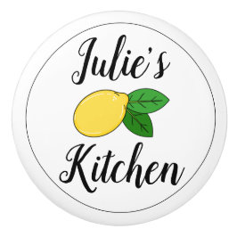 Pomo De Cerámica Denominación personalizada Diseño de limón Cute Ci