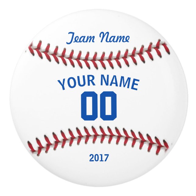 Pomo De Cerámica Deporte del béisbol del equipo (Anverso)