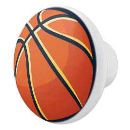 Pomo De Cerámica Deportes Naranja Baloncesto Dormitorio Cómoda