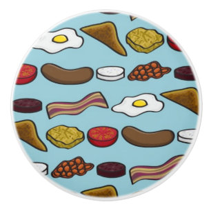Pomo De Cerámica Desayuno frito