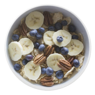 Pomo De Cerámica Desayuno saludable fruta y nueces Bowl