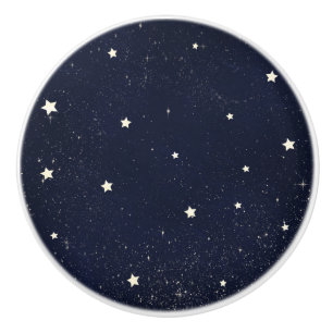 Pomo De Cerámica Destella Pequeña Estrella Cielo Estrellado Noche C
