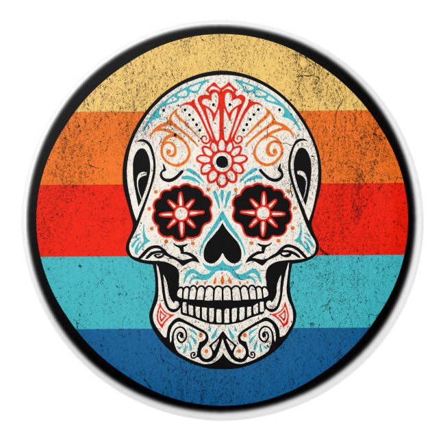 Pomo De Cerámica Día de los Muertos (Anverso)