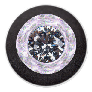 Pomo De Cerámica Diamante Joya Piedra Preciosa