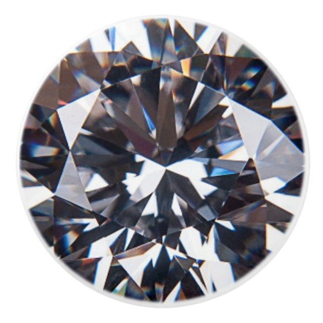 Pomo De Cerámica Diamond Jewel Gemstone (Anverso)