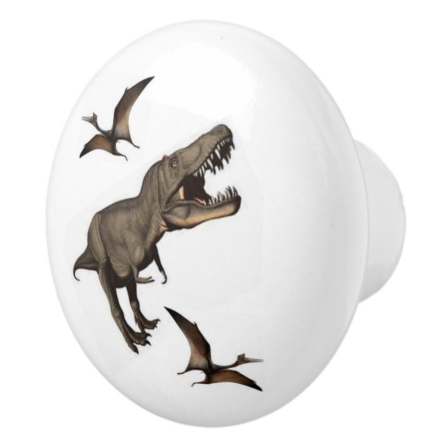 Pomo De Cerámica Dinosaur de perilla  (Derecha)