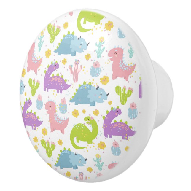 Pomo De Cerámica Dinosaurios Extracción de cerámica (Derecha)