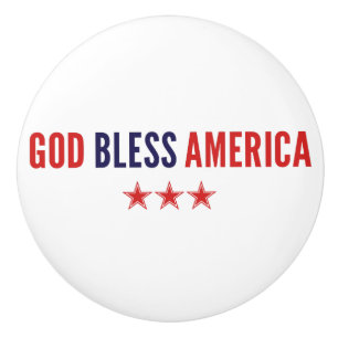 Pomo De Cerámica Dios bendiga a Estados Unidos
