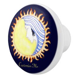 Pomo De Cerámica Diosa de la Luna