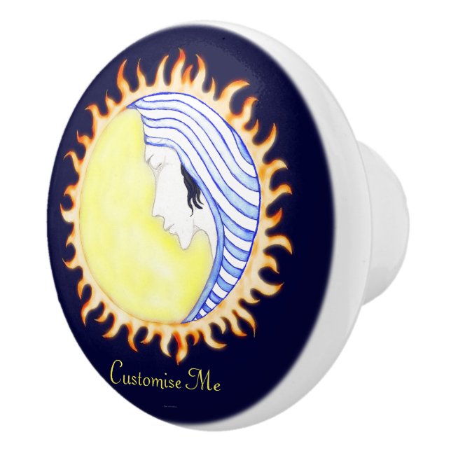 Pomo De Cerámica Diosa de la Luna (Derecha)