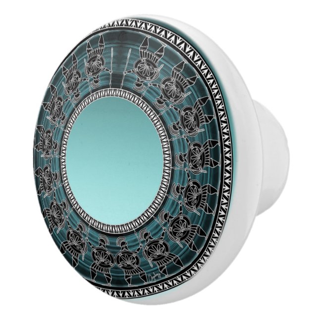 Pomo De Cerámica Disco griego retro (Derecha)