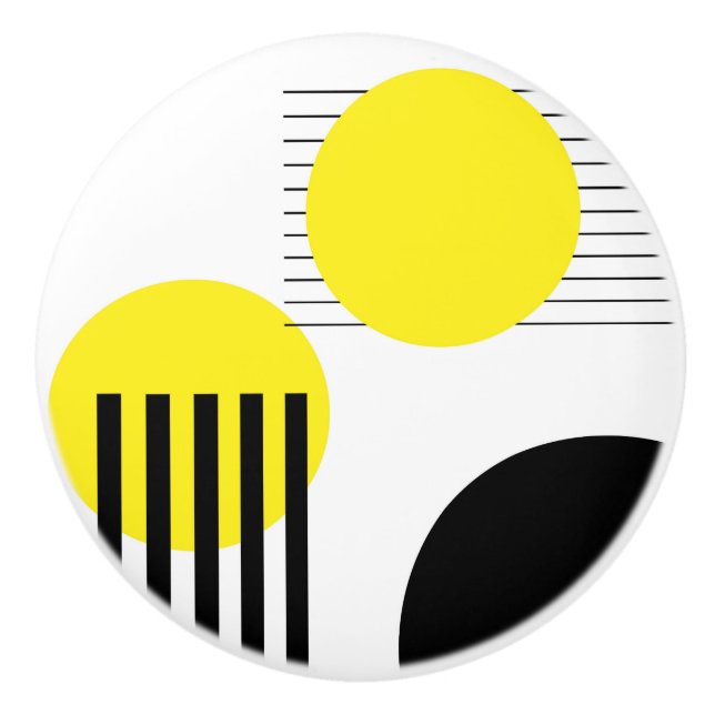 Pomo De Cerámica Diseño abstracto (Anverso)