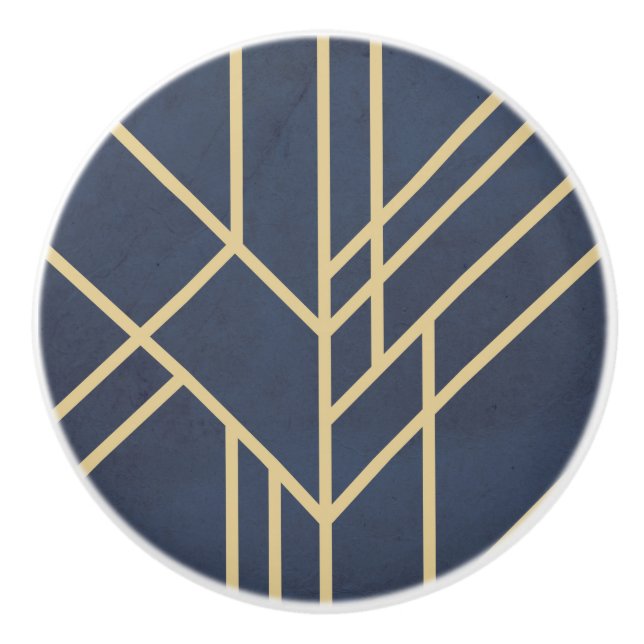 Pomo De Cerámica Diseño Art Déco