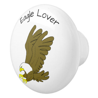 Pomo De Cerámica Diseño de Águila Personalizado